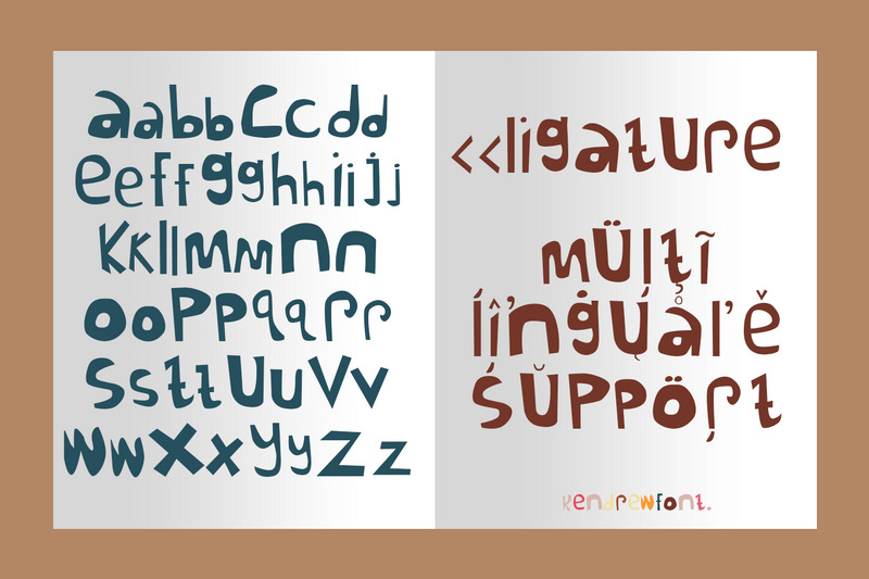 Kendrew Font - Lekfullt teckensnitt - Features Image 7