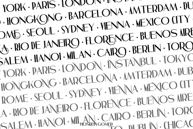 Hosrein Gomer - Ligature Font - Features Image 10