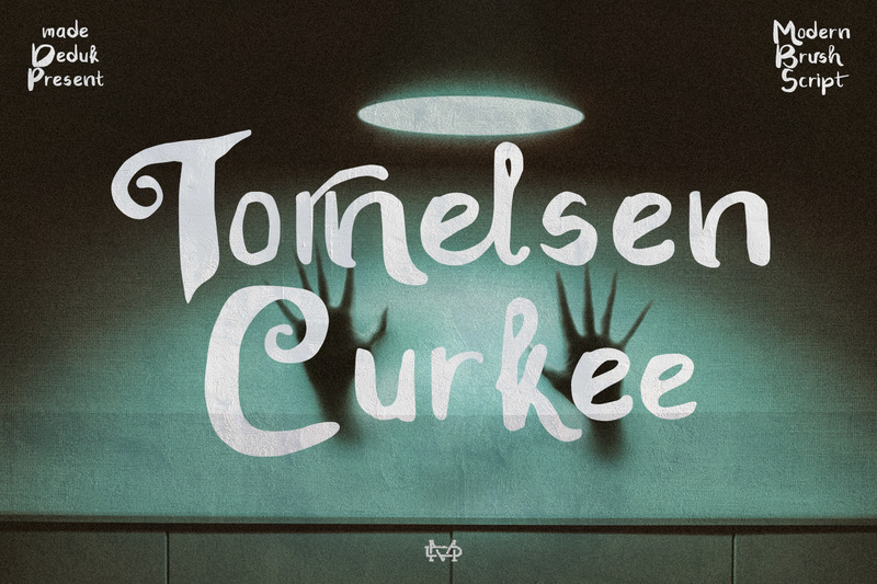 Tornelsen Curkee - Cepillo ypeface - Características Imagen 1