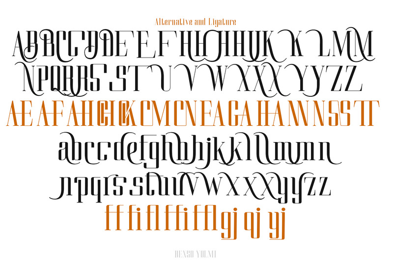 Benso Yolmi Display Serif - Caratteristiche Immagine 8
