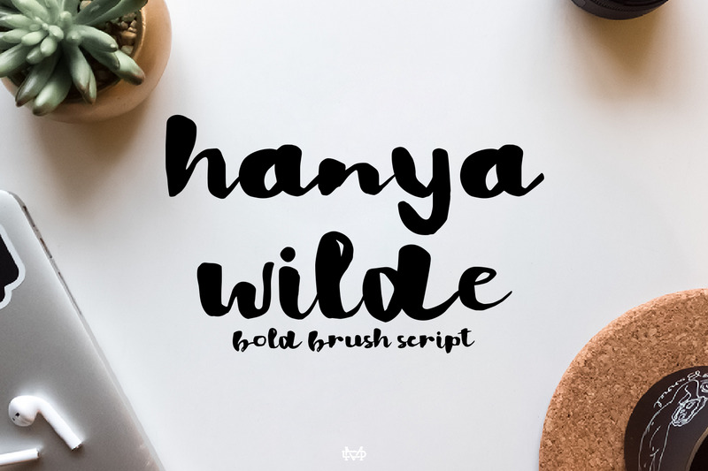Hanya Wilde - Bold Brush Script - Features Image 1