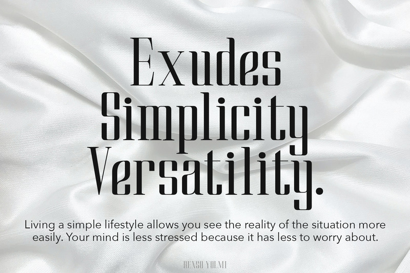 Benso Yolmi Display Serif - Caratteristiche Immagine 14