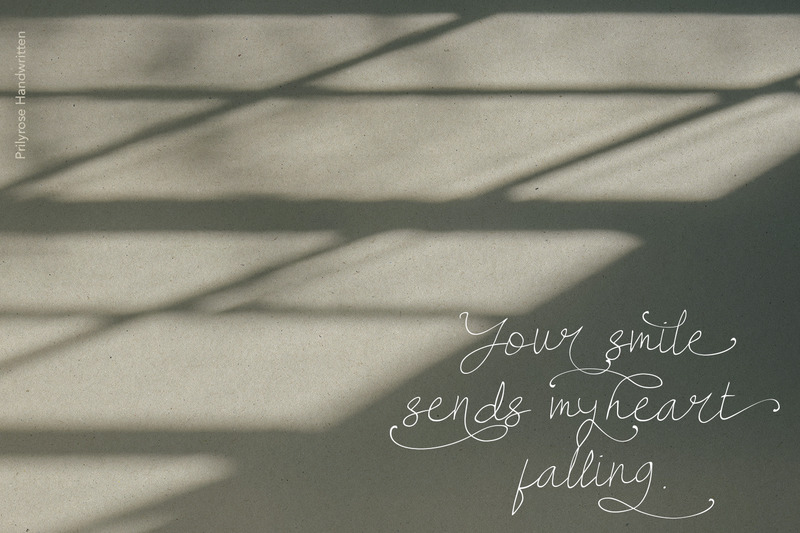 Рукописный шрифт Prilyrose - Features Image 2