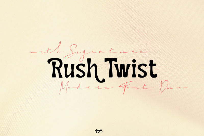 Rush Twist - Font Duo Signature Display - Features Image 1