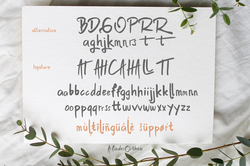 Arfindes Orthem - Script Font - Features Image 6