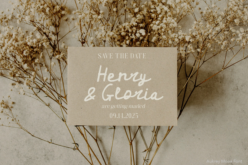 Carattere scritto a mano di Aukrey Mooa - Caratteristiche Immagine 2