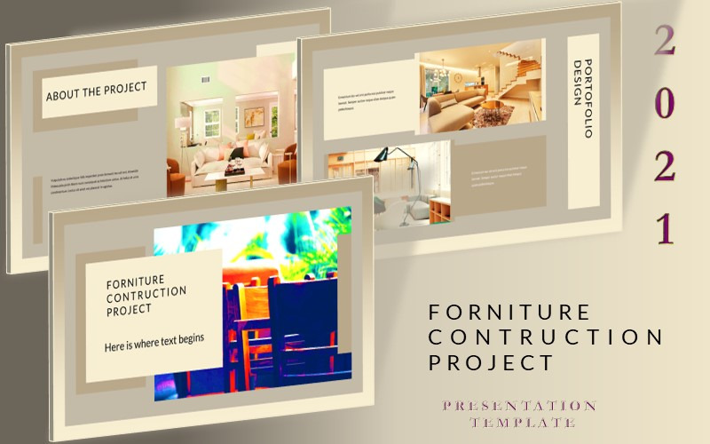 FORNITURE - Безкоштовний шаблон презентації PowerPoint - Features Image 1