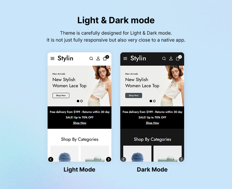 Stylin — многоцелевая адаптивная тема WooCommerce для магазина модной одежды - Features Image 3