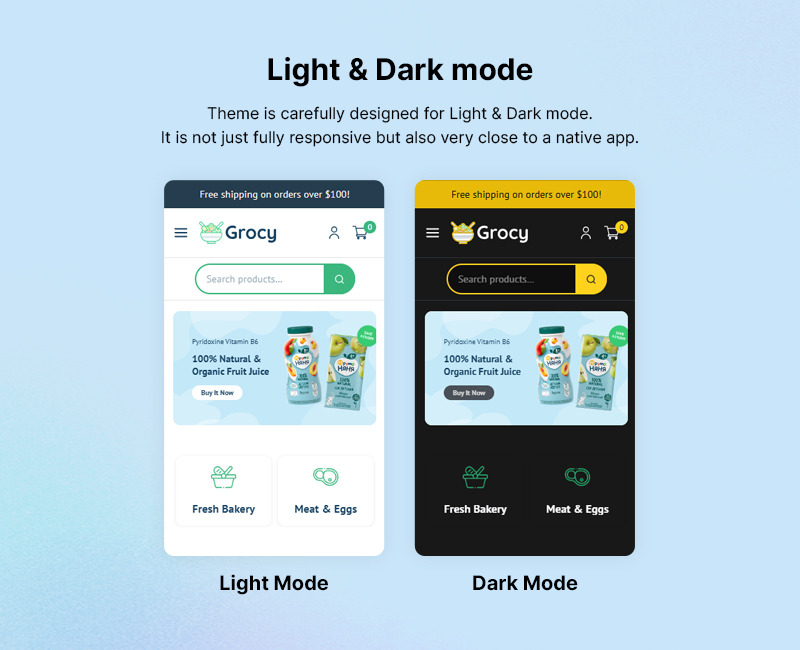 Grocy - Tema WordPress WooCommerce reattivo per negozi di alimentari e supermercati - Caratteristiche Immagine 4