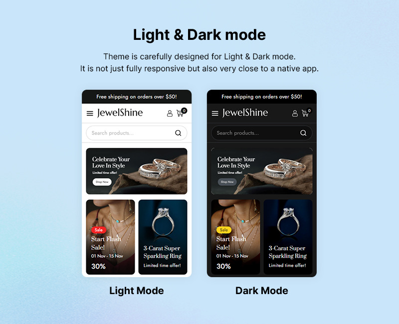 Jewelshine - Biżuteria i diamenty Elementor WooCommerce Responsywny motyw - Obraz funkcji 3