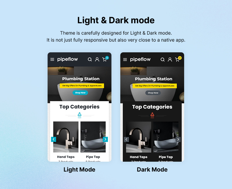 Pipeflow — тема WordPress WooCommerce для ванной комнаты и сантехники - Features Image 3