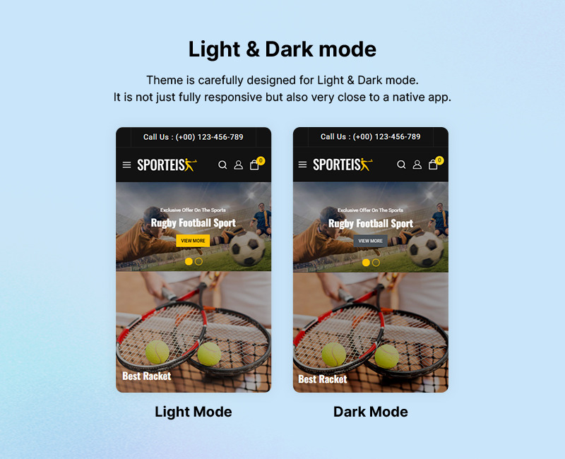 Sportivi - Tema WooCommerce reattivo multiuso per sport e viaggi - Caratteristiche Immagine 3