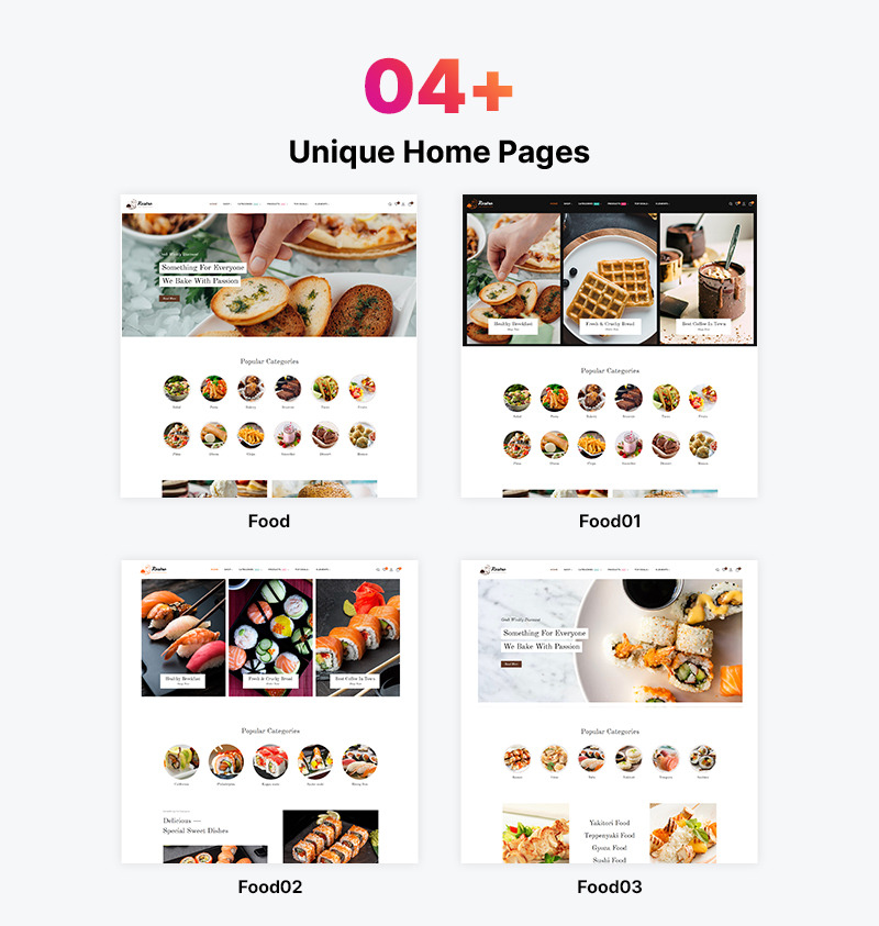 Restro - Suşi, Japon, Çin Restoranları Mağazası WooCommerce Elementor Teması - Features Image 1