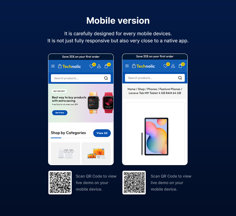 Technolic - Electronics, Gadgets and Technology Multipurpose WooCommerce Elementor Theme - Features Image 2