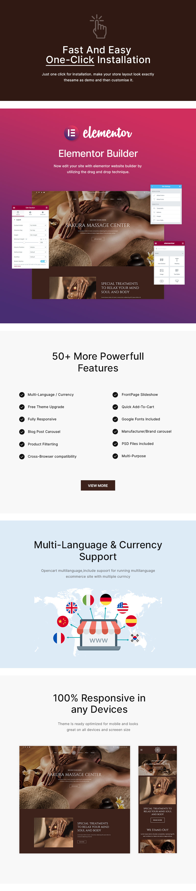 Spa - Szépség- és gyógyfürdő szalon Elementor WordPress téma - Features Image 1