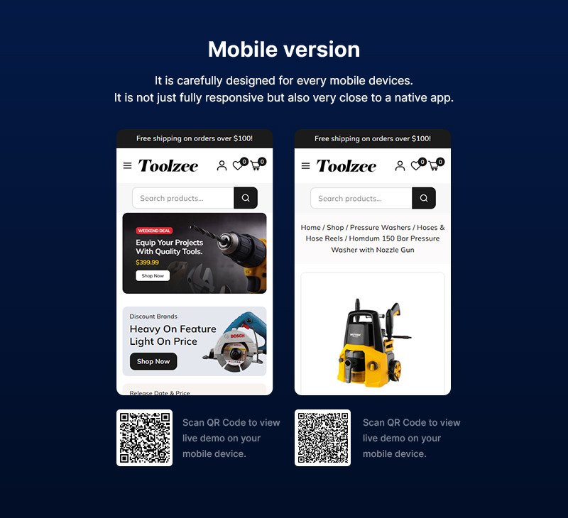Toolzee - WooCommerce šablona pro nářadí, elektrické vybavení a autodíly - Features Image 2