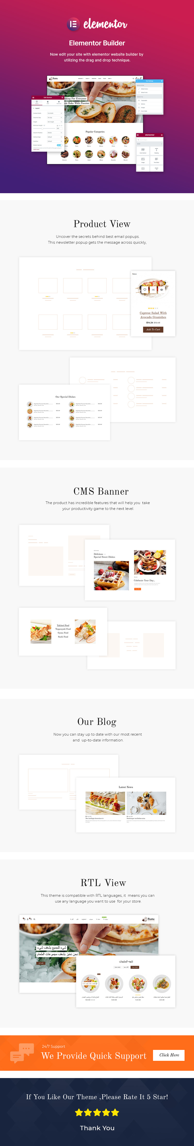Restro - WooCommerce Elementor Theme für Sushi-, japanische und chinesische Restaurants - Eigenschaften Bild 3