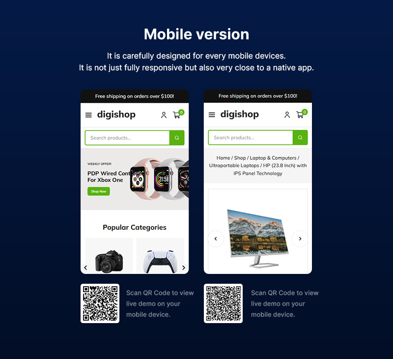 Digishop - Electronics, Gadgets and Technology Multipurpose WooCommerce Theme - Features Image 2