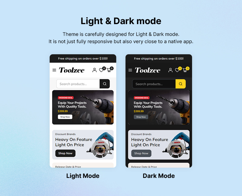 Toolzee - WooCommerce šablona pro nářadí, elektrické vybavení a autodíly - Features Image 3