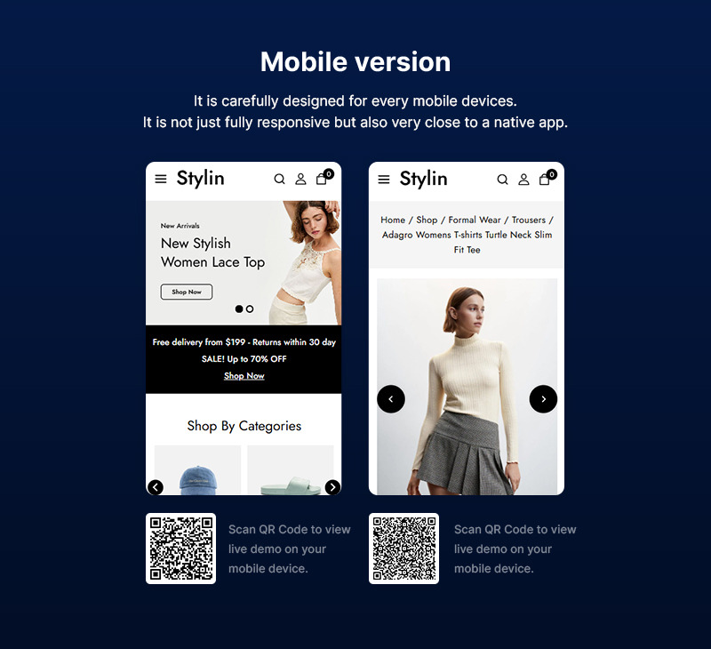 Stylin — многоцелевая адаптивная тема WooCommerce для магазина модной одежды - Features Image 2