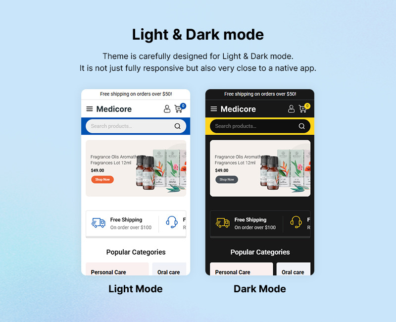 Medicore - Healthcare and Medical Store Elementor WooCommerce Responsive Theme - Features Image 3