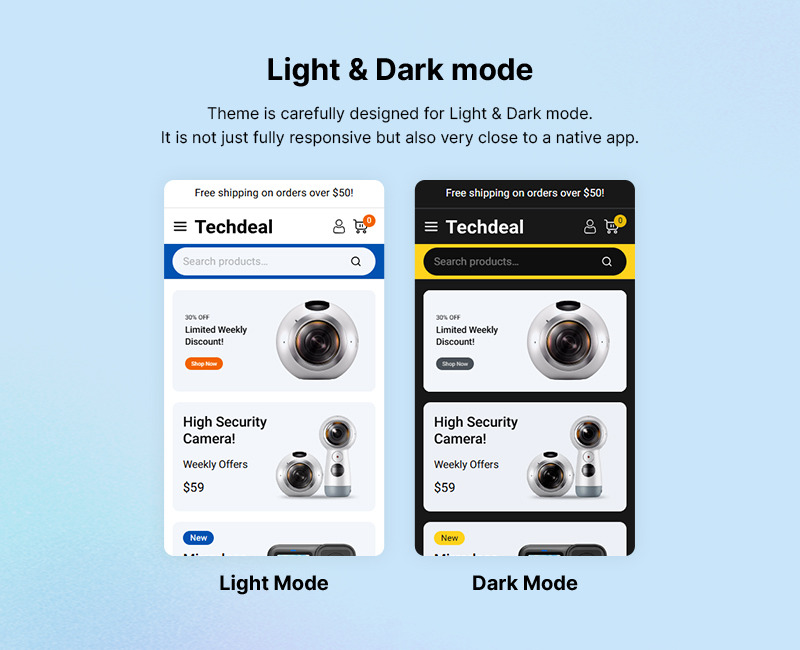 Techdeal - Tema WooCommerce MegaShop per negozi di elettronica, gadget e tecnologia - Caratteristiche Immagine 3