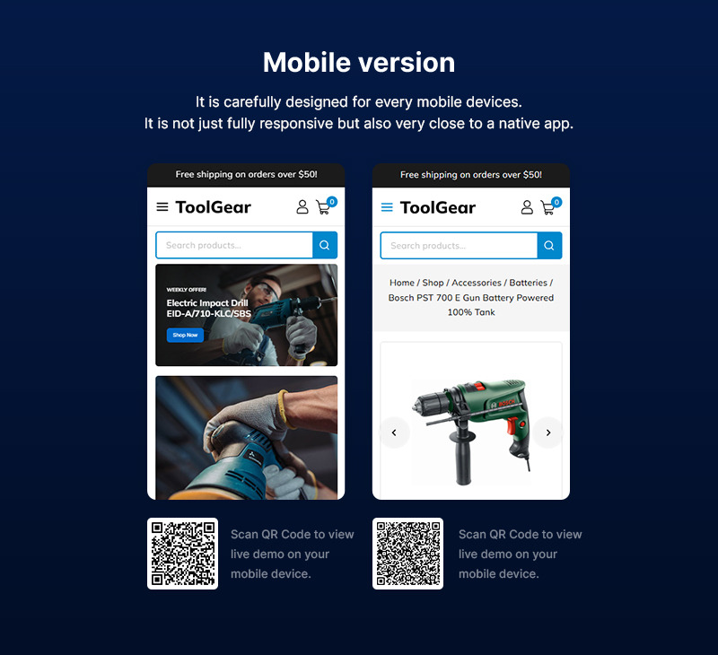 Toolgear - Ferramentas, Peças e Equipamentos - Tema Multiuso WooCommerce Responsivo - Features Image 2