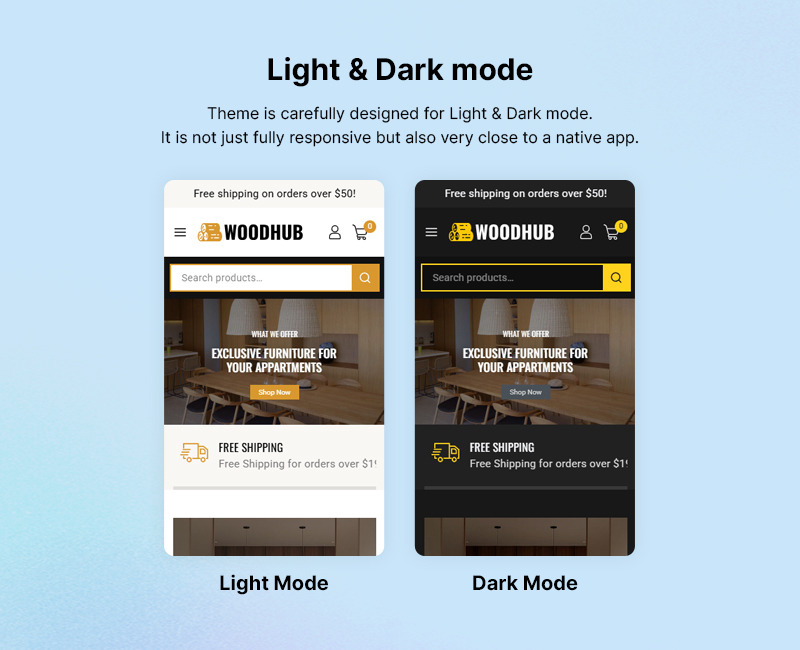 WoodHub - Loja de madeira e móveis e tema WooCommerce de decoração para casa - Features Image 3