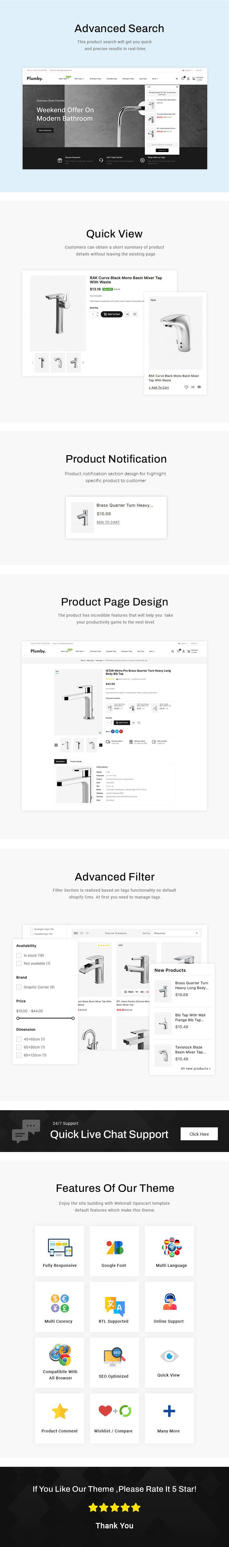 Plumby - Instalatérství, Prodejna koupelnových doplňků Šablona Prestashop - Features Image 2