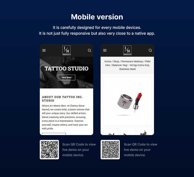 Inkology - Dövme Stüdyosu ve Vücut Sanatı WordPress Elementor Duyarlı Çok Amaçlı Tema - Features Image 2