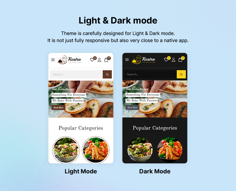 Restro - Suşi, Japon, Çin Restoranları Mağazası WooCommerce Elementor Teması - Features Image 4