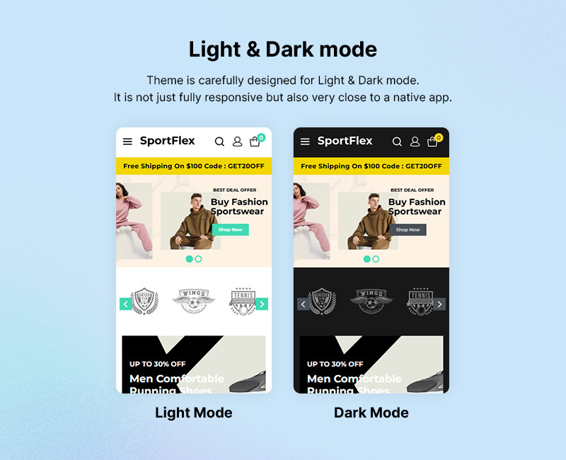 Sportflex - Sports Wear and Sports Store Club WooCommerce Theme - Features Image 3