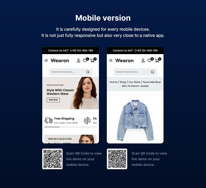 Wearon – Tema WooCommerce multiuso per negozi di moda e bellezza - Caratteristiche Immagine 2