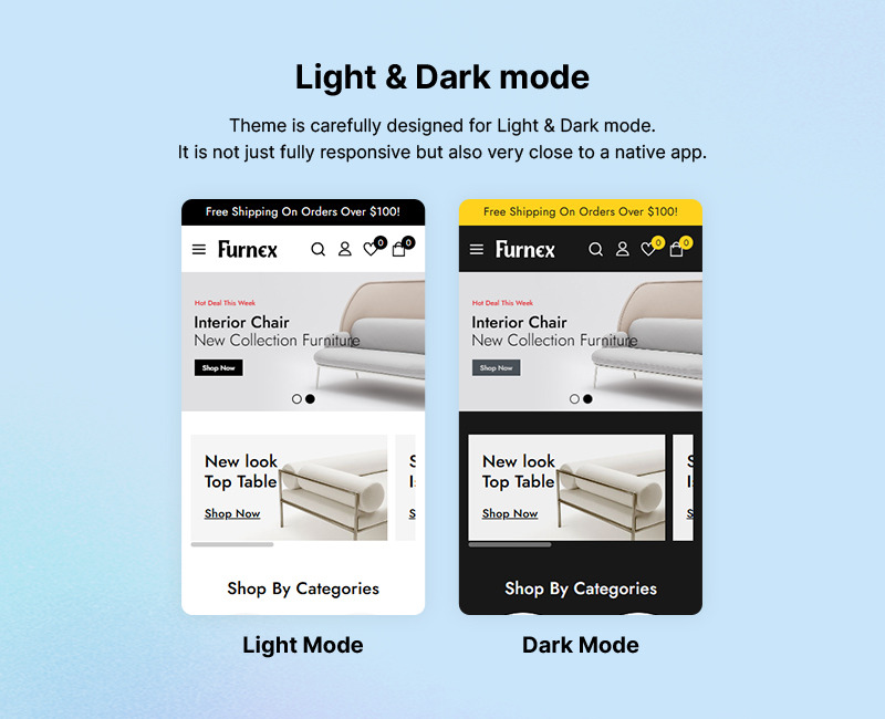 Furnex - Tema WooCommerce per mobili e decorazioni per la casa - Caratteristiche Immagine 3