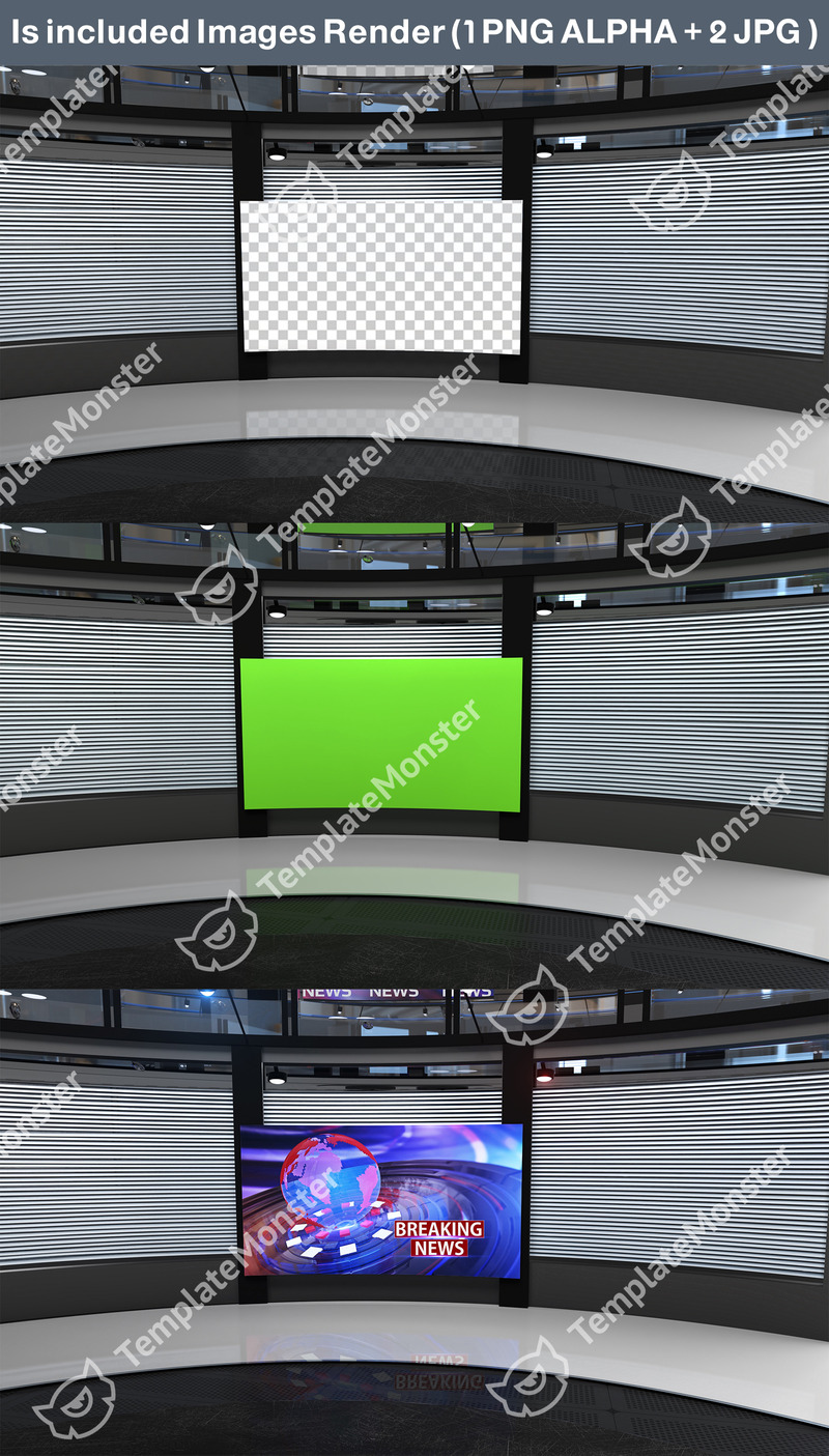 Virtual Studio Set 680 Camera 10 Stock Motion Graphics