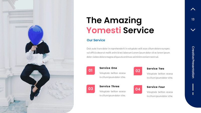 Presentazione di diapositive Google di Yomesti Creative Business - Caratteristiche Immagine 13