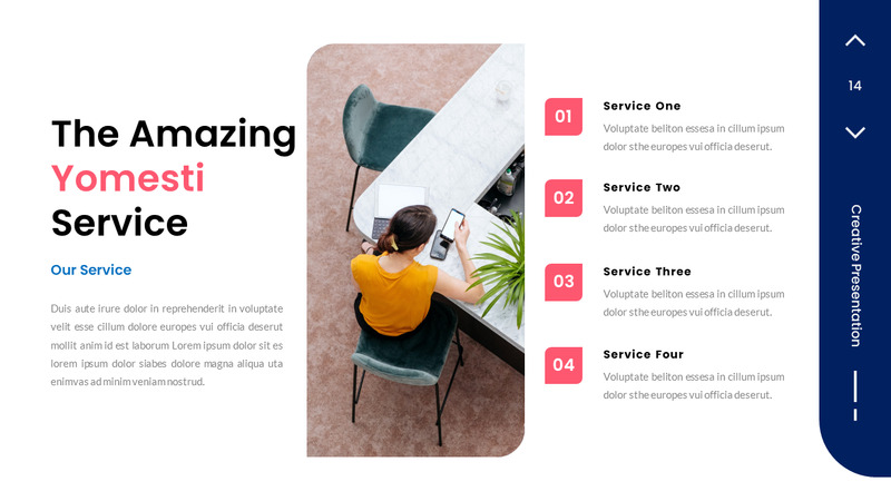 Presentazione di diapositive Google di Yomesti Creative Business - Caratteristiche Immagine 14