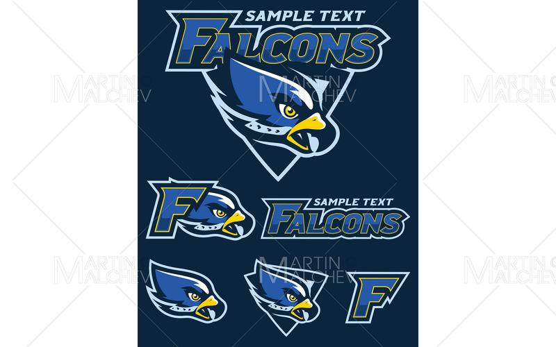 Falcons Team maskot vektorillustration - Features Image 1
