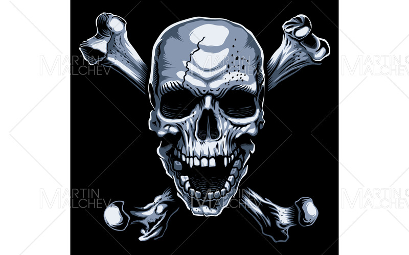 Jolly Roger Mascot vektorillustration - Features Image 1