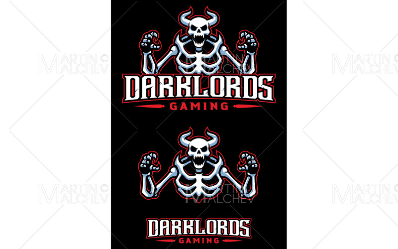Ilustración de vector de mascota de juego Darklords - Características Imagen 1