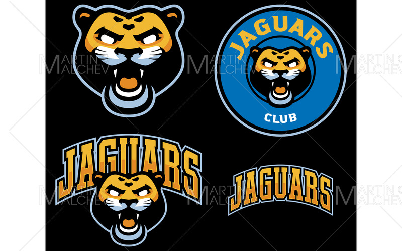 Illustrazione di vettore della mascotte del club del giaguaro - Caratteristiche Immagine 1