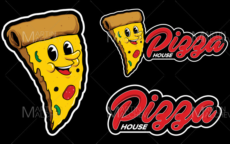 Pizza hus maskot vektorillustration - Features Image 1