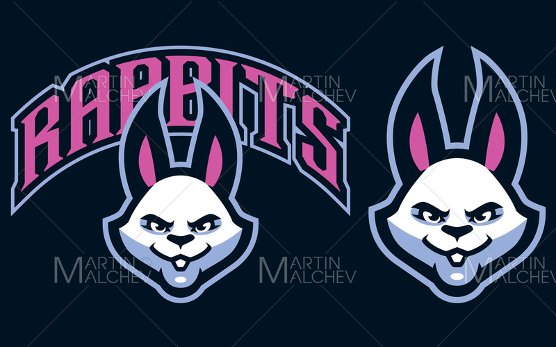 Kaniner Team maskot vektorillustration - Features Image 1