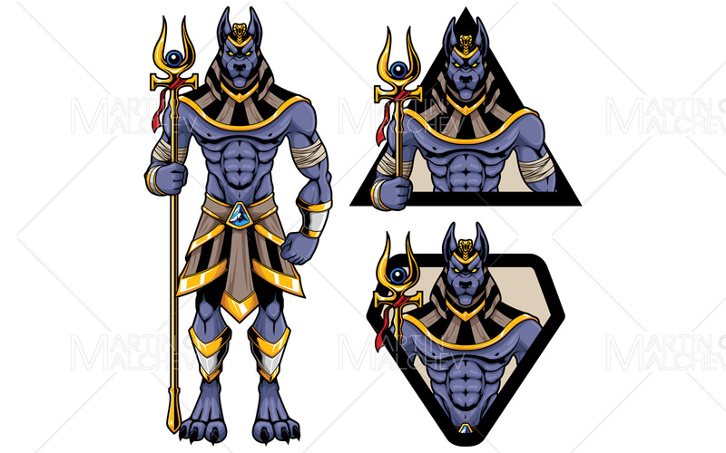 Anubis gud maskot vektorillustration - Features Image 1