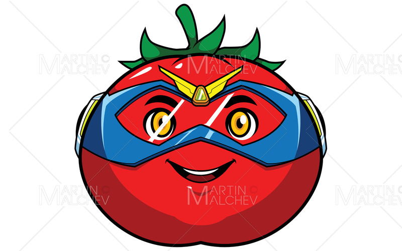 Tomat superhjälte maskot vektorillustration - Features Image 1