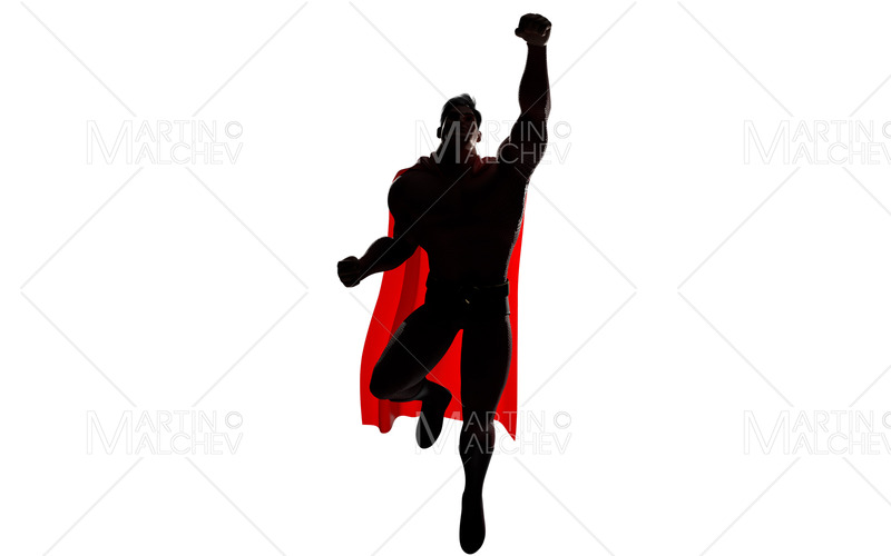 Superhjälte Flying Away 3D Render 2 - Features Image 1