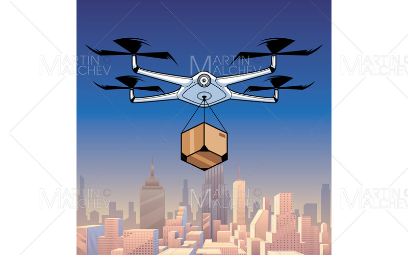 Livraison par drone en ville - Caractéristiques de l’image 1