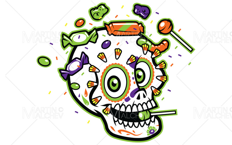 Calavera Zuckerschädel - Eigenschaften Bild 1