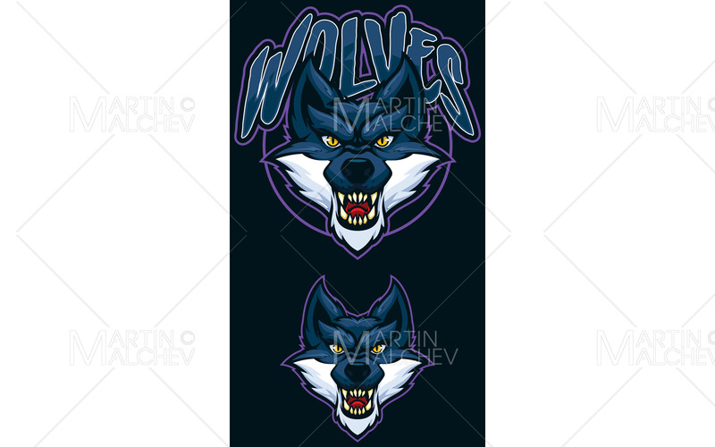 Wolves Team Maskot vektorillustration - Features Image 1