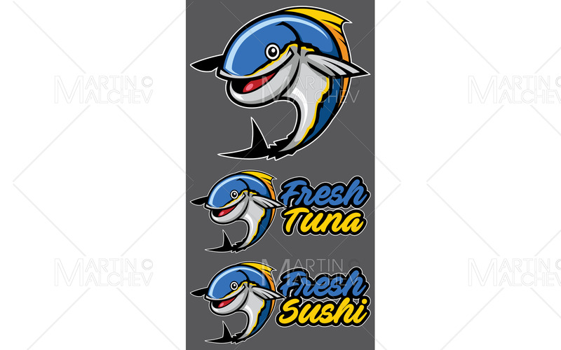 Tuna Fish Mascot 2 Vector Illustration - Features Image 1